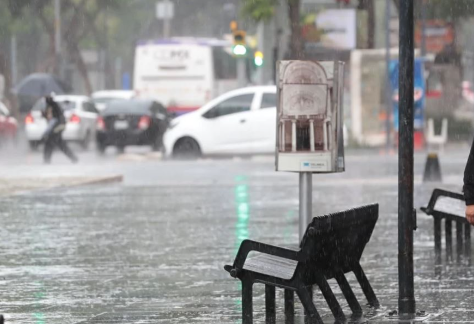 Lluvias fuertes azota hoy poniente de CDMX